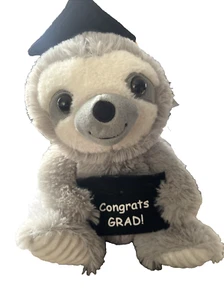 "Congrats Grad" Medium Plush Sloth - Picture 1 of 1