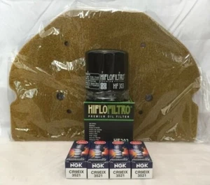 Service Kit für Kawasaki ZX7R/ZX7RR Ninja (Filter Und 4 X NGK Iridium Stecker) - Picture 1 of 6