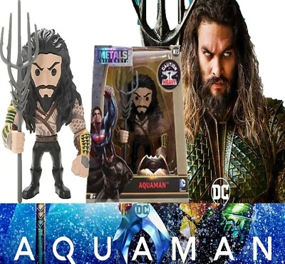 Figura de metal fundido a presión Aquaman de 4 pulgadas coleccionables Dawn of Justice de Jada M15 Foto 1 de 4