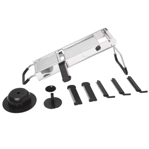 Mandoline Slicer w/ 5 Blades Stainless Steel Hand Guard Vegetable Slicer - Picture 1 of 1