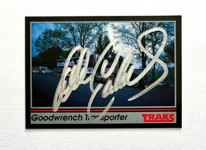 Dale Earnhardt NASCAR 1991 Traks #193 Goodwrench Transporter Autographed Signed - Picture 1 of 4