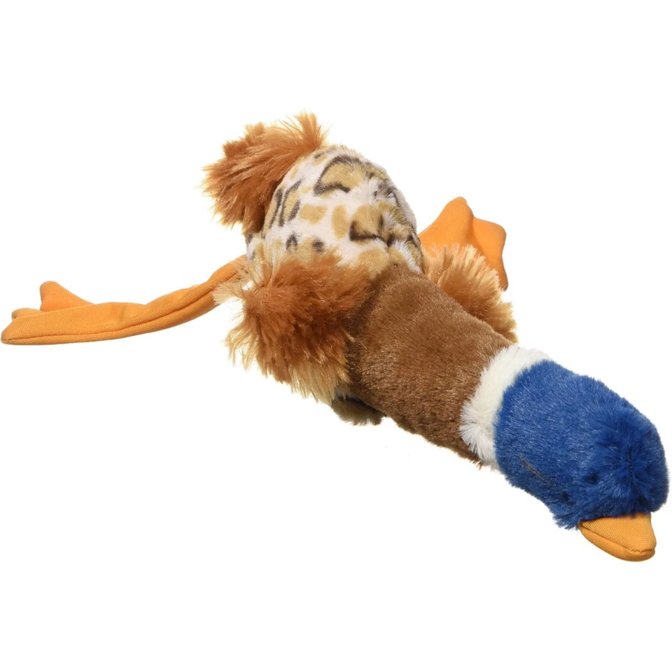 Игрушка для собак Spot Skinneeez Plus Duck Stuffing Free с резиновым корпусом из двух частей и квадратным размером - Изображение 1 из 1