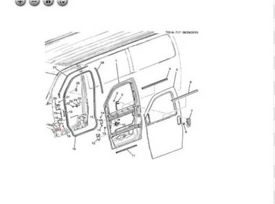 Bisagra de puerta delantera inferior derecha 15993260 GM 2003-2018 Chevy Express Savana Foto 1 de 1