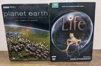 Planet Earth Complete Series & Life DVD Sets 5 Disc BBC Video Complete Lot - Image 1 of 4