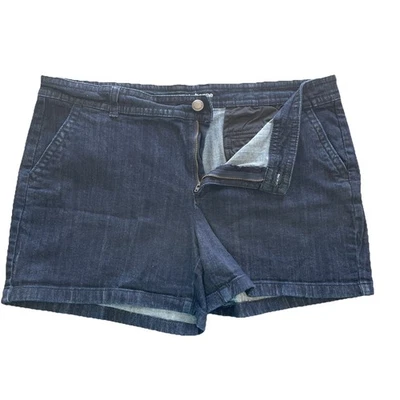 Pantalones Cortos Liz Claiborne Classis 18 Azul Jean Damas Plus Clásico Foto 1 de 4