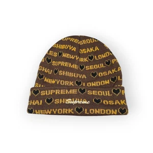 Supreme FW24 Hearts Beanie Brown One Size - Bild 1 von 7