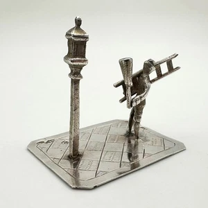 NOVEDAD VICTORIANA LINTERNA MINIATURA PLATA ESTERLINA LONDRES 1891 ETB - Imagen 1 de 8