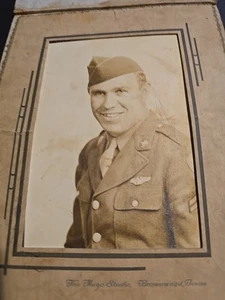 Foto vintage 4x6 del soldado estadounidense Brownwood Texas - Imagen 1 de 1