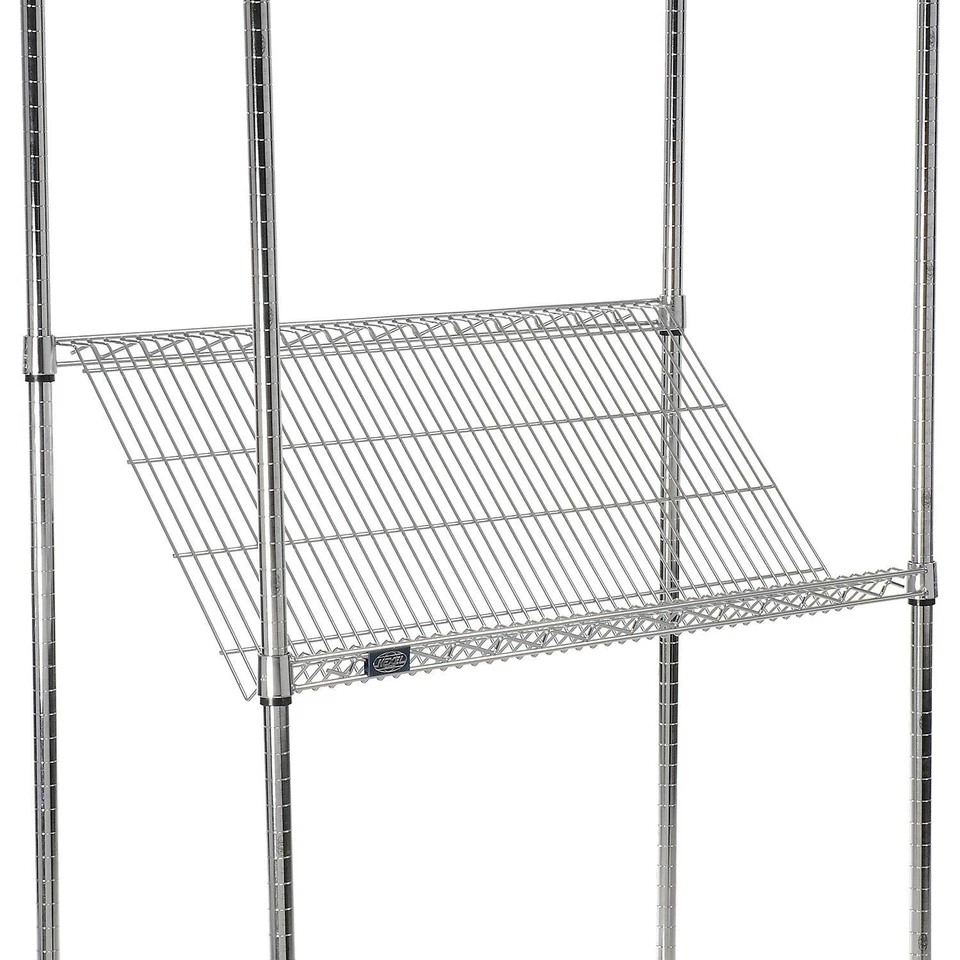 Global Industrial Chrome Wire Slant Shelf 36x18