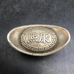 1662-1722 China Qing Dynasty KangXi Silver Ingot sycee tael currency 146 Grams - Picture 1 of 8