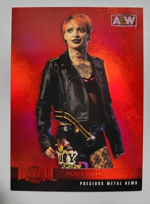 Ruby Soho 2022 Aew Metal Universe PMG Precious Metal Gems /100 - Image 1 of 4