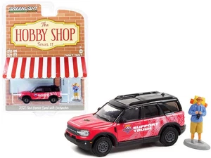 1:64 GREENLIGHT Hobby Shop 2021 Ford Bronco Sport with Backpacker, Neu - Picture 1 of 1