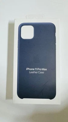 Cover Custodia Case Copertina in Pelle ORIGINALE iPhone 11 Pro Max Blu Mezzanott - Immagine 1 di 2