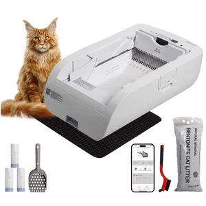 Smart Cat Litter Box Cat Litter Box Wide Opening - Picture 1 of 13