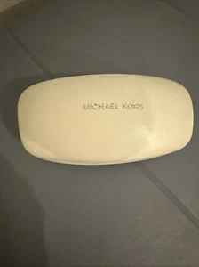 Custodia per occhiali da sole Michael Kors con cerniera bianca con panno nuovo sigillato - Foto 1 di 5
