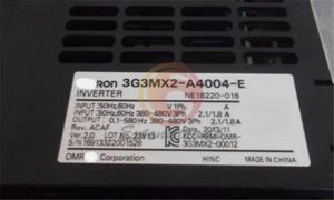 Used Omron Inverter 3G3MX2-AB004-E - Picture 1 of 1