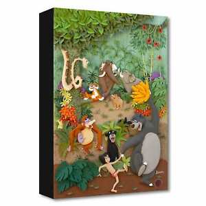Jungle Jamboree 16Hx11W Disney Jungle Book Treasures on Canvas by Karin Arruda