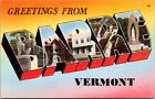 Greetings From Barre Vermont Large Letter Postcard A14
