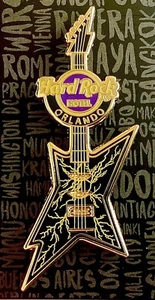 2023 HARD ROCK HOTEL ORLANDO WHEN IT RAINS LIGHTNING GUITARE LE PIN - Photo 1/1