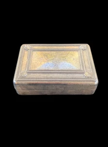 BAYER SILBER SCHMUCKSCHMUCK SCHARNIER BOX Art Deco Design weich gefüttert Innenraum - Bild 1 von 9