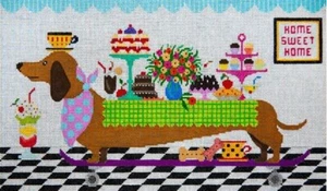 Needlepoint Handpainted JP Needlepoint Home Sweet Home 12x7 - Picture 1 of 4
