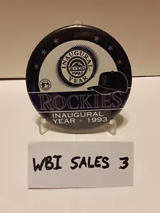 Vintage Colorado Rockies Inaugural Season 1993 3 1/2 Inch Button/Pinback - Picture 1 of 2