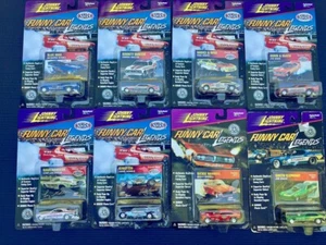 Johnny Lightning Funny Car Legends Season 1975 - Lot of 8 cars from 1999 sealed - Picture 1 of 10