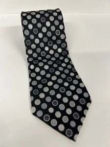 Geoffrey Beene Men's 100% Silk Neck Tie Polka Dots Blue Multicolor EUC - Picture 1 of 7