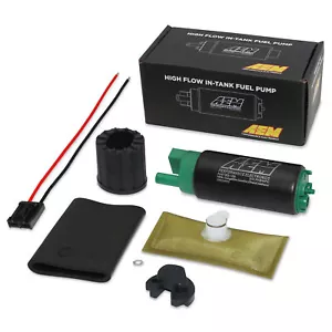 GENUINE AEM 50-1200 340LPH E85 Performance Intank Fuel Pump +Install Kit Ethanol - Picture 1 of 7