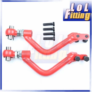 Adjustable Front Tension Rod Arms for Toyota Chaser JZX100 Lexus IS300 GS400 Red - Picture 1 of 7