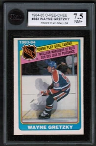 85 OPC O-Pee-Chee 1984 #383 Wayne Gretzky PP líder de gol KSA 7,5 casi nuevo+ - Imagen 1 de 2