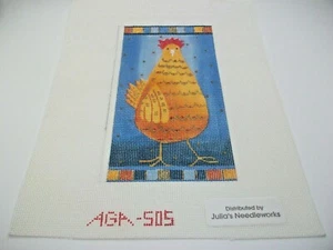 Needlepoint Fabric Canvas ROOSTER AGA 505 7" x 3 1/2" Design - Picture 1 of 2