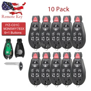 LOT10 For 2008-2016 Dodge Grand Caravan Chrysler Town Country Remote Car Key Fob - Picture 1 of 7
