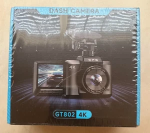 GT802 4K Dash Camera 32GB - BLACK - NEW IN BOX - Picture 1 of 7