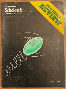RARE NOTRE DAME IRISH FOOTBALL 1955 PICTORIAL SEASON REVIEW MAGAZINE - Picture 1 of 4