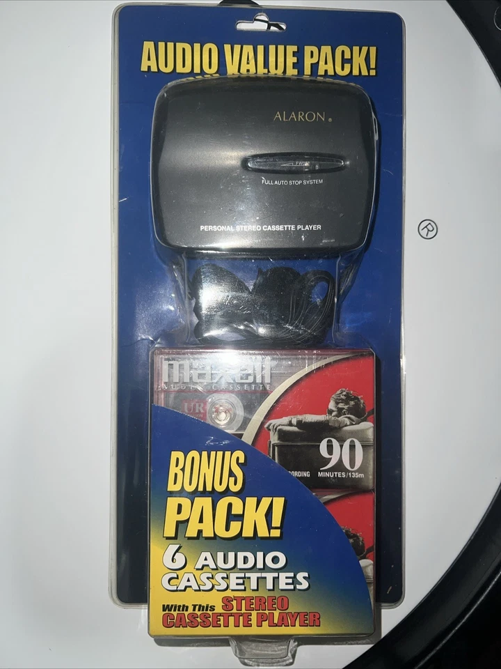 Reproductor de casete estéreo personal Alaron paquete económico de audio ¡NUEVO! Foto 1 de 4