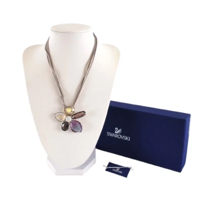 Collar Swarovski Heritage Flor Cristal Colgante 1029633 Cordón Plata Foto 1 de 4