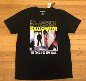Halloween The Trick Is To Stay Alive Black T-Shirt NWT XL - Picture 1 of 5