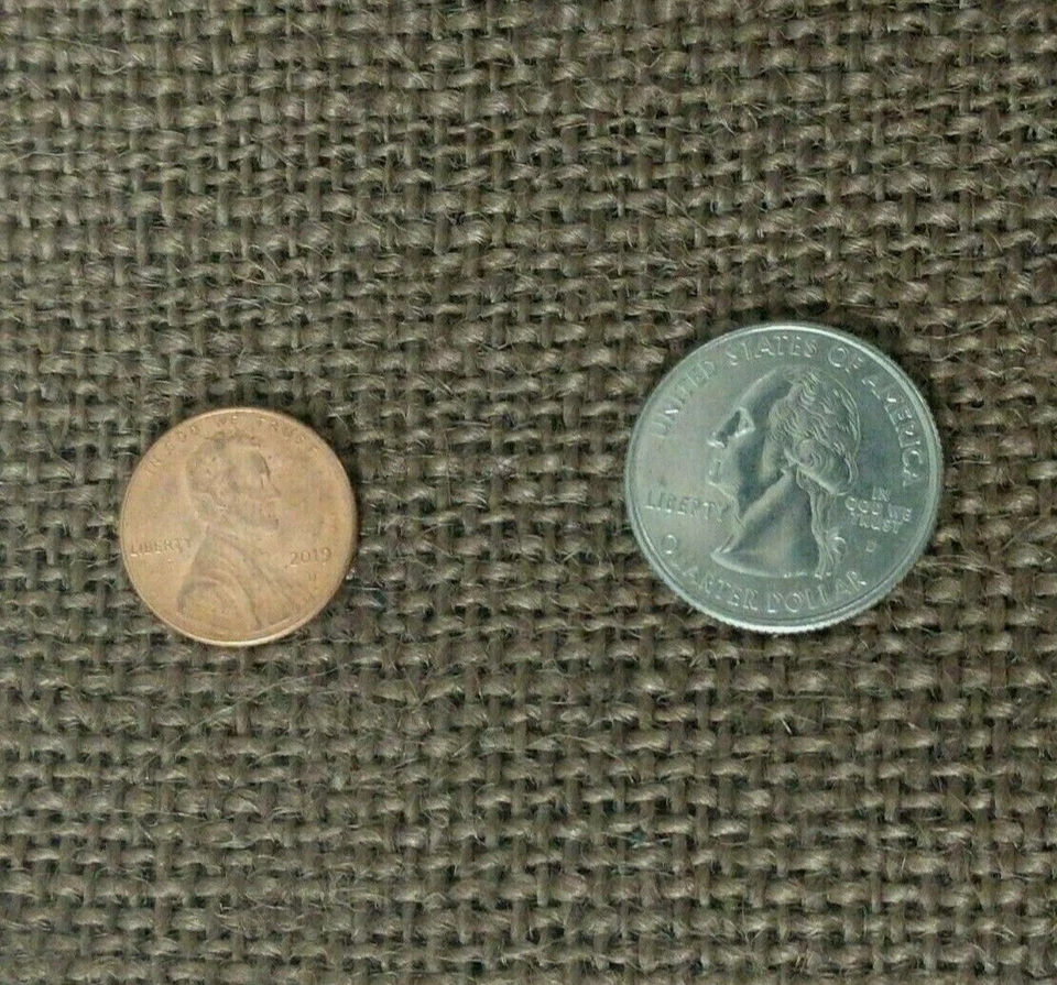 Four Burlap Fabric Remnants 13.5"W (two 67"L + two 84"L) 8.39 Yds Total Length - Image 1 of 2