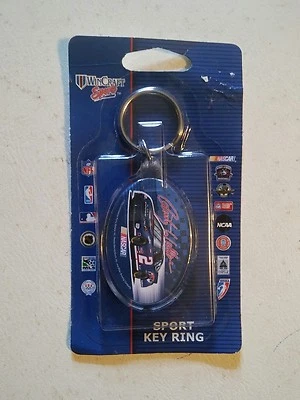 000 NIP Rusty Wallace Wincraft Sport Key Ring #2 NASCAR Miller Lite  - Image 1 of 2