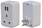 UK to US Travel Adaptor with 2x USB, 120V, 13A - PRO ELEC