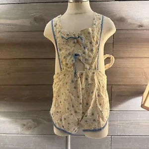 Vtg 1940s Baby Sun Suit Romper Floral Print 6 months - Picture 1 of 10