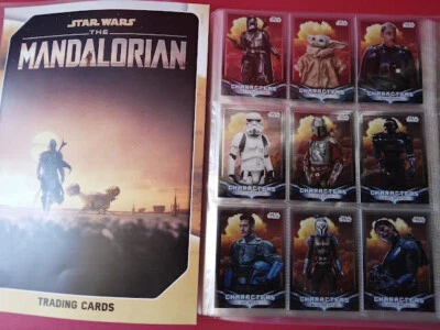 STAR WARS MANDALORIAN TOPPS TRADING CARD SET COMPLET CHARACTERS ARGENT C15 A C25 - Photo 1/4