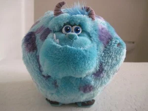 Disney SULLEY MONSTERS SULLIVAN 7" Ball Plush Stuffed Animal TY Blue - Picture 1 of 4