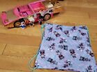 Pink Car With Accessories and figues lol car, toys & drawstring bag