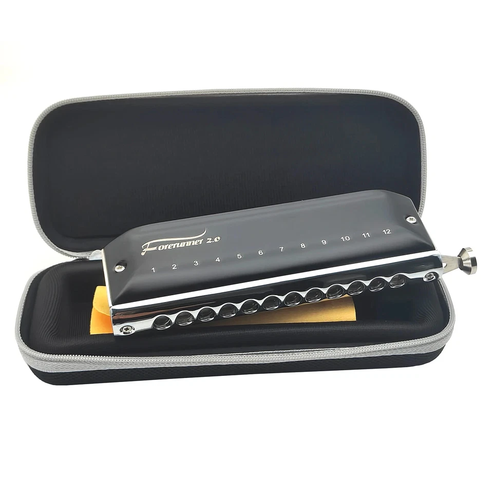 EASTTOP Forerunner 2.0 12Hole Mouth Organ Chromatic Harmonica without Valve C - Image 1 of 4