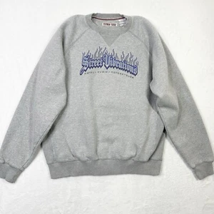 Street Vibrations Sweatshirt Large VTG 2004 Gray Moonlight Graham Flame Crewneck - Picture 1 of 11