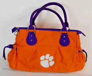 Clemson Tigers Orange and Purple Purse / Handbag / Carry Bag - Picture 1 of 11