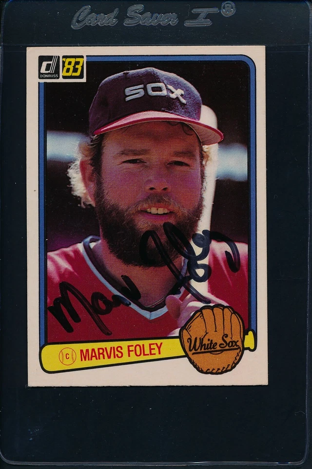 1983 Donruss #652 Marvis Foley White Sox Signed Auto *22733 - Image 1 of 1