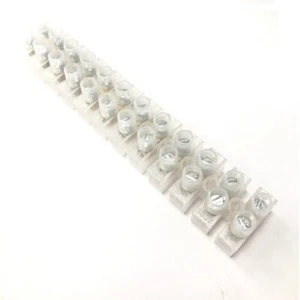 12 Way 3A Screw Connector Terminal Strip - Chocolate Block Connectors - Picture 1 of 1